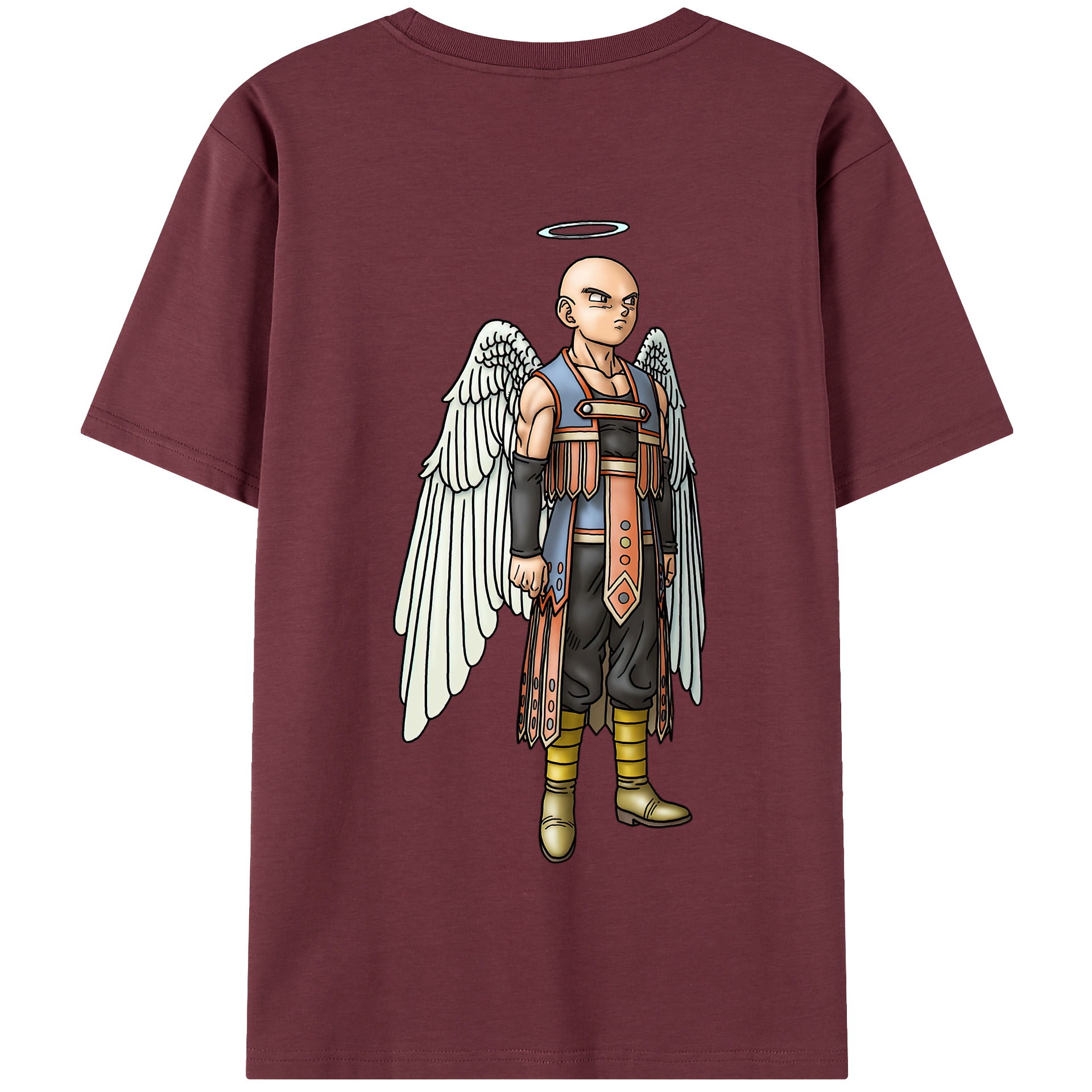 （画像用） ドラゴンクエスト Doragon Kuesuto Dragon Quest 綿100％半袖Tシャツ（背面プリント）